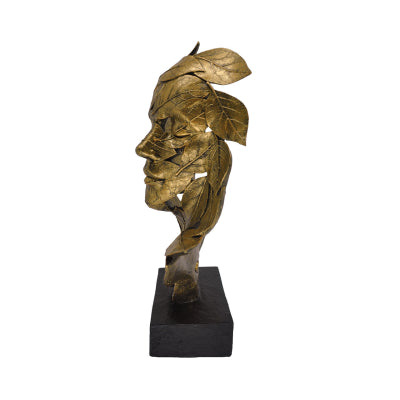 Gold Face Leaf Ornament